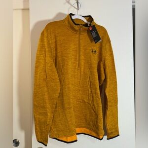 Under Armour Burnt Orange Quarter-Zip Sweatshirt